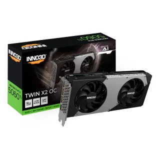 【Inno3D 映眾】GeForce RTX 5060TI 16GB GDDR7 TWIN X2 OC 顯示卡(N506T2-16D7X-191073N)