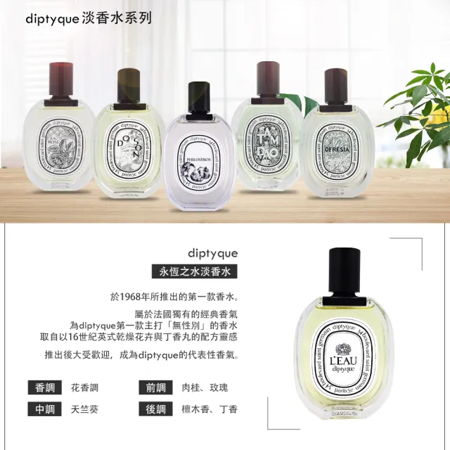 【Diptyque】淡香水 100ml(多款任選)