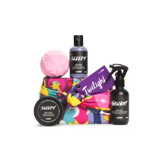 【LUSH 嵐舒】醉人薰衣草 身體噴霧禮盒(沐浴乳/泡澡球/噴霧/薰衣草/安息香)