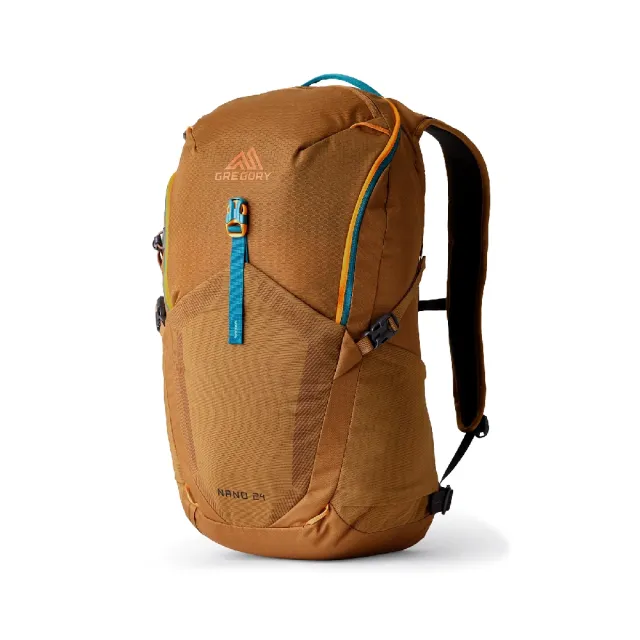 【Gregory】後背包 24L NANO 卡其色 大空間 多夾層 登山包 運動包 雙肩包 背包 包包(153059A546)