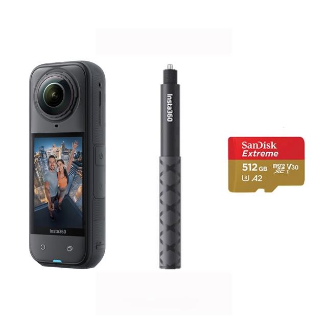 【Insta360】X5 8K全景運動相機 標準版 人氣套裝組(原廠公司貨)
