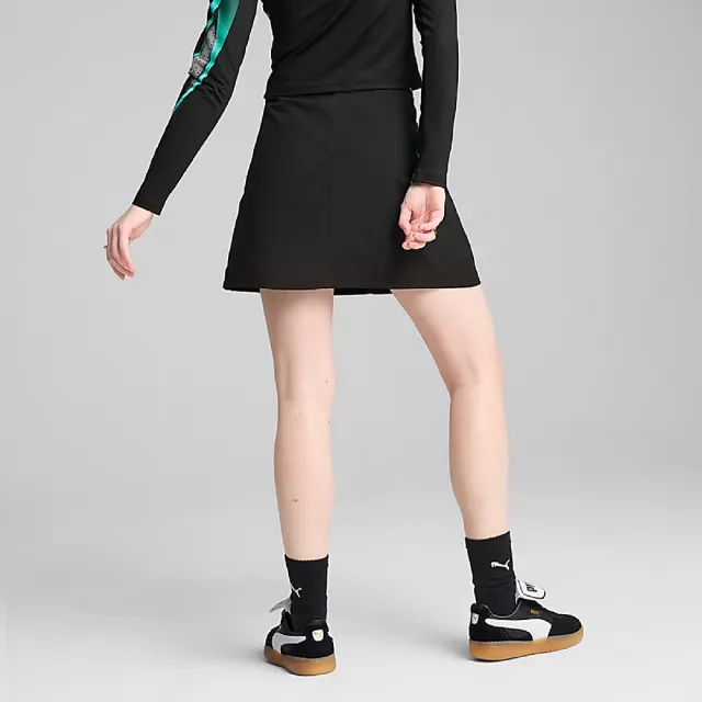 【PUMA】短風裙 Dare To Woven Skirt 女 全黑 流行 ROSE著用 短裙 裙子(629830-01)
