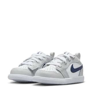 【NIKE 耐吉】運動鞋 童鞋 小童 兒童 喬丹 魔鬼氈 JORDAN 1 LOW ALT TD 灰白 DR9747-146