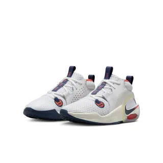 【NIKE 耐吉】籃球鞋 女鞋 大童 運動鞋 包覆 緩震 AIR ZOOM CROSSOVER 2 SE GS 米藍橘 IB8885-191