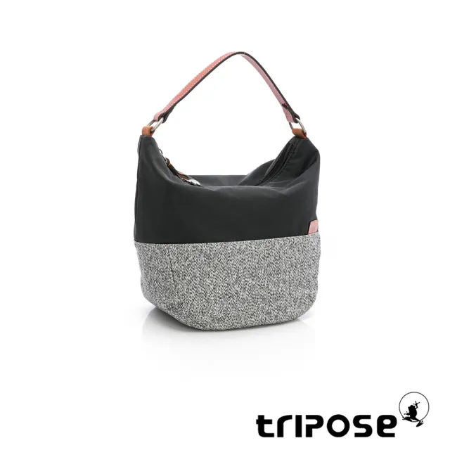 【tripose】漫遊系列桶型手提斜背包(經典黑)
