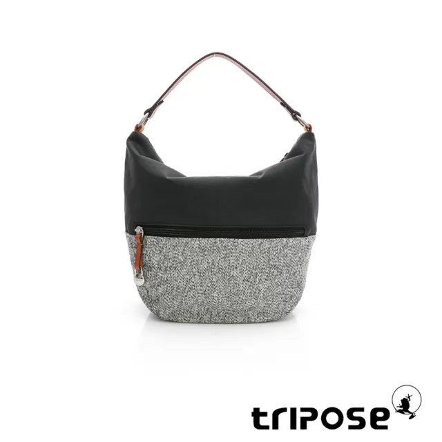 【tripose】漫遊系列桶型手提斜背包(經典黑)