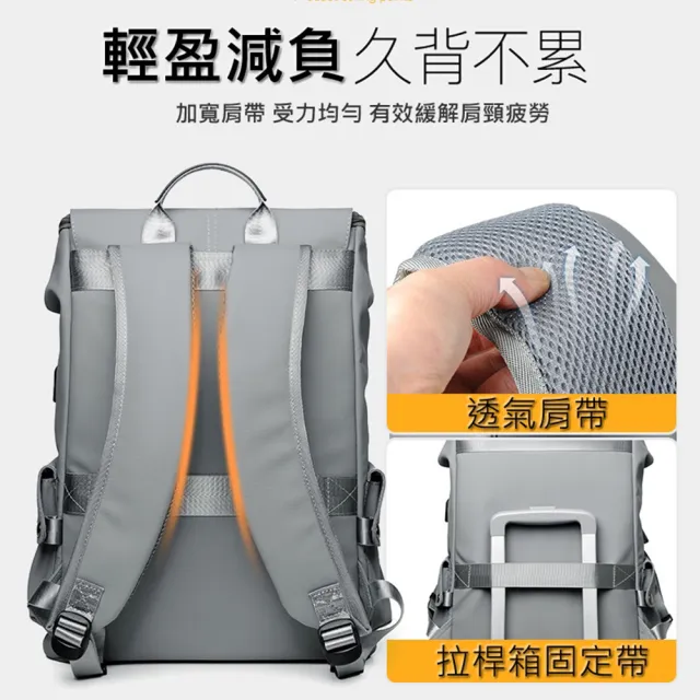 【NOOYA 野谷】雙11 新款潮男簡約 後背包(筆電背包 電腦背包 背包 筆電包 電腦包 後背包 大容量