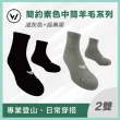 【WOAWOA】2入組 極致速乾美麗諾登山羊毛襪-中筒(100%防縮美麗諾羊毛紗 耐磨襪 登山襪 保暖襪 除臭襪 厚襪)