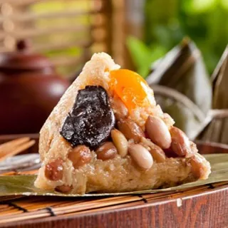 【嘉義福源】花生蛋黃香菇肉粽x1盒組(10入/盒)