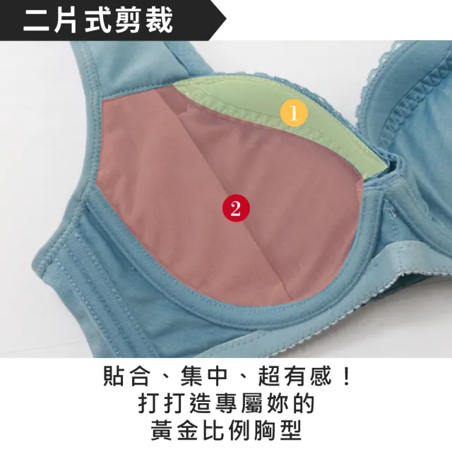 【Daima 黛瑪】現貨出清 軟鋼圈B-E/頂級工藝性感機能內衣/集中/托高/調整型/無副乳/大罩杯/女內衣(藍色)