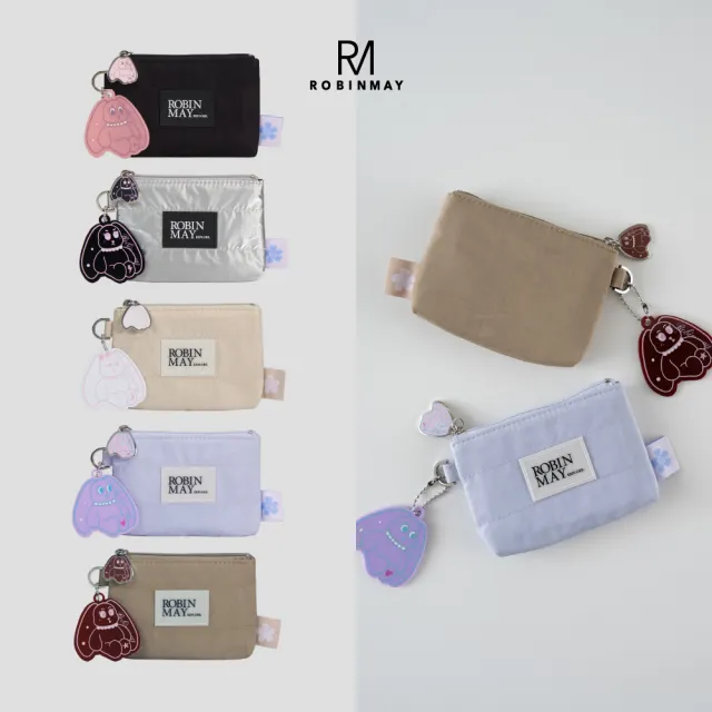 【ROBINMAY】Puff bunny 零錢包(拉鍊封口/多色任選)
