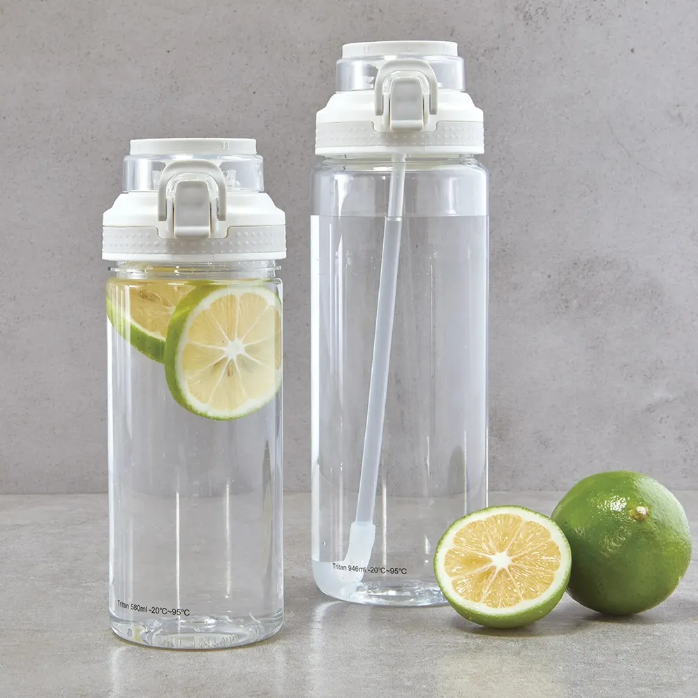 【MOCODO 伴佳家】抑菌彈蓋水壺 580ML、946ML(兩款各1罐)