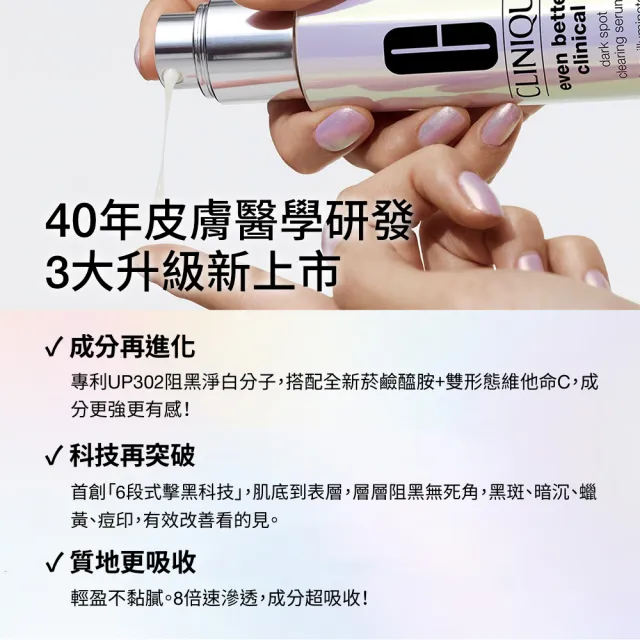【CLINIQUE 倩碧】全新上市 超激光淡斑精粹PRO入門組(超激光勻淨白淡斑精華PRO 30ml/美白淡斑精華推薦)
