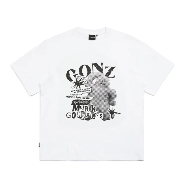 【Mark Gonzales】男女同款 GONZ COLLAGE T恤-白色