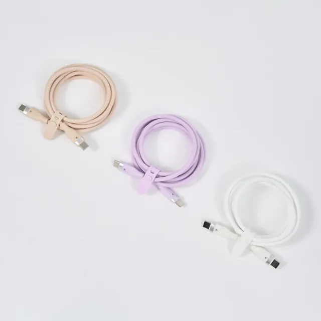 【LaPO】USB-C 液態矽膠微光快充傳輸線(PD/QC 100W 150cm)