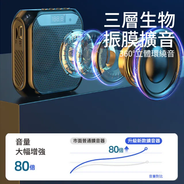 教師教學掛腰麥克風 迷你多功能擴音器 藍牙擴音機 叫賣大喇叭喊話器(小蜜蜂/揚聲器/大聲公)