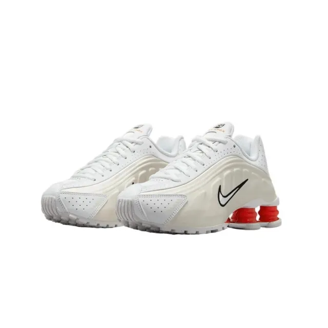 【NIKE 耐吉】Nike Shox R4 White Phantom Picante Red 紅白 GS 彈簧 休閒鞋 大童鞋 CW2626-102