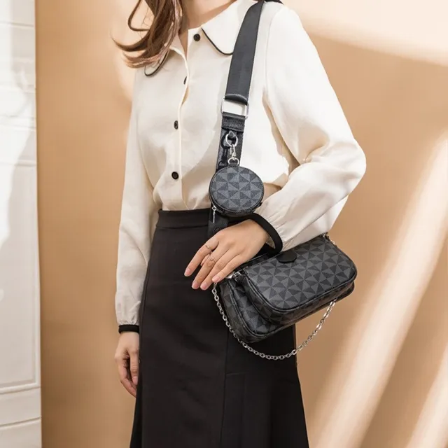 【LEESA】雙11 包包\側背包\女生包包\斜背包\手提包\口紅包\三件套\零錢包\小包包\單肩包\麻將 