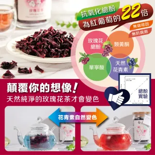 【慢悠仙】神農獎玫瑰花茶 20g 袋裝(花瓣/台灣/可沖40壺/SGS無農藥/無咖啡因/養生茶)