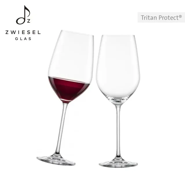 【ZWIESEL GLAS】ZWIESEL GLAS Fortissimo 波爾多紅酒杯650ml 2入禮盒組(紅酒杯/高腳杯/波爾多)