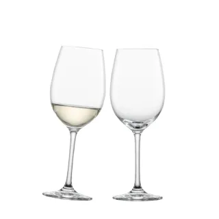 【ZWIESEL GLAS】ZWIESEL GLAS Ivento 紅白酒杯349ml 2入禮盒組(白酒杯/紅酒杯/水杯)