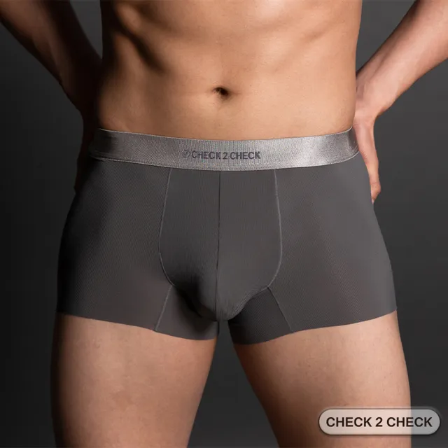 【CHECK2CHECK】冰磁抗菌零感貼身四角褲