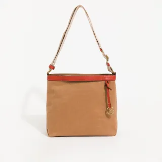 【ZODENCE 佐登司】SAFARI恆彩帆布商務休閒方形斜背包(駝)