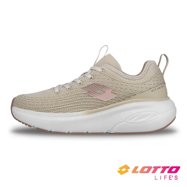 【LOTTO】女 寬楦 ONDA 美型健走鞋(卡其-LT5AWR9511)