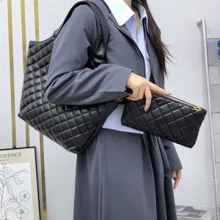 【KT DADA】雙11 單肩包 肩背包 手提包 包包 菱格包 百搭包包 子母包 托特包 大容量 通勤背包  