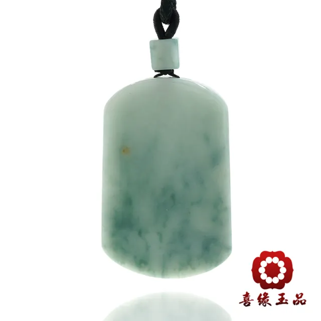 【喜緣玉品】天然翡翠A貨 平安無事牌 玉珮-僅此一品(開運風水)(直)