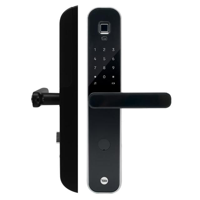 【Yale 耶魯】YDM-7220 BioSecure抗菌塗層把手 四合一智能電子鎖/門鎖(指紋│卡片│密碼│鑰匙/含基本安裝)