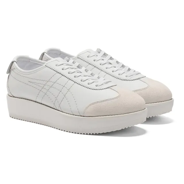 【Onitsuka Tiger】鬼塚虎 白底車線虎爪紋 MEXICO 66 CHUNK 休閒鞋 (1183C389-100)
