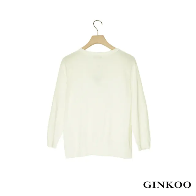 【GINKOO 俊克】下擺小開衩針織罩衫