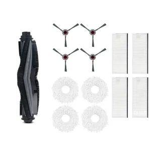 【CHAK】ECOVACS科沃斯 N9+ 副廠掃拖機配件超值組(主刷×1 邊刷×4 濾網×4 拖布x4)