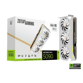 【ZOTAC 索泰】ZOTAC GAMING GeForce RTX 5090 SOLID OC White Edition 顯示卡