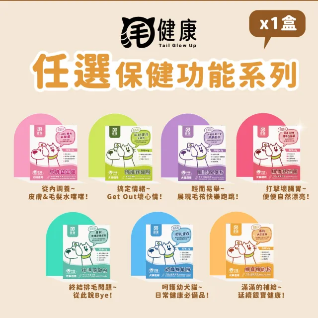 【KAZI 卡滋】驚喜限定禮盒 超值4件組(狗零食/肉乾/生肉主食糧/貓狗保健/貓狗益生菌/皮膚/腸胃/情緒/關節)