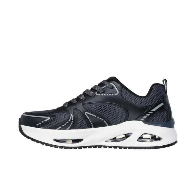 【SKECHERS】Uno Ego 男 運動休閒鞋 增高 舒適 穿搭 黑 白(183302BLK)