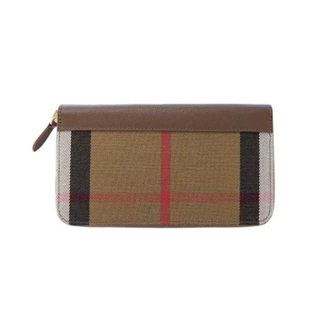 【BURBERRY 巴寶莉】拼色格紋長夾(多色)
