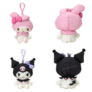 【小禮堂】雙11 Sanrio 三麗鷗 尼龍塔夫綢玩偶吊飾 經典款 Kitty 美樂蒂 布丁狗 酷洛米(平輸品)