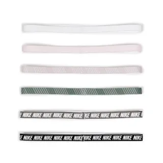 【NIKE 耐吉】頭帶 Flex Headbands 白 粉紅 綠 黑 條紋 止滑 防滑 運動 基本款 6入裝(N101193067-1OS)
