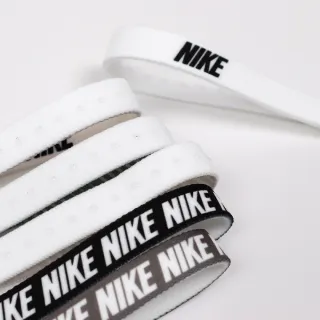 【NIKE 耐吉】頭帶 Flex Headbands 白 粉紅 綠 黑 條紋 止滑 防滑 運動 基本款 6入裝(N101193067-1OS)
