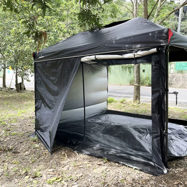 【LIFECODE】客廳帳配件-雙層紗網圍布-中間有拉鍊-多色可選