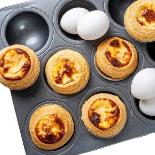 【Rico 瑞喀】經典葡式蛋塔50gx6入/盒x2盒(共12入/傳承葡式經典)