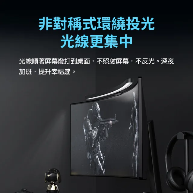 【小米有品】LYMAX徠美視曲面屏幕掛燈 Pro(電腦螢幕掛燈 曲面螢幕掛燈)