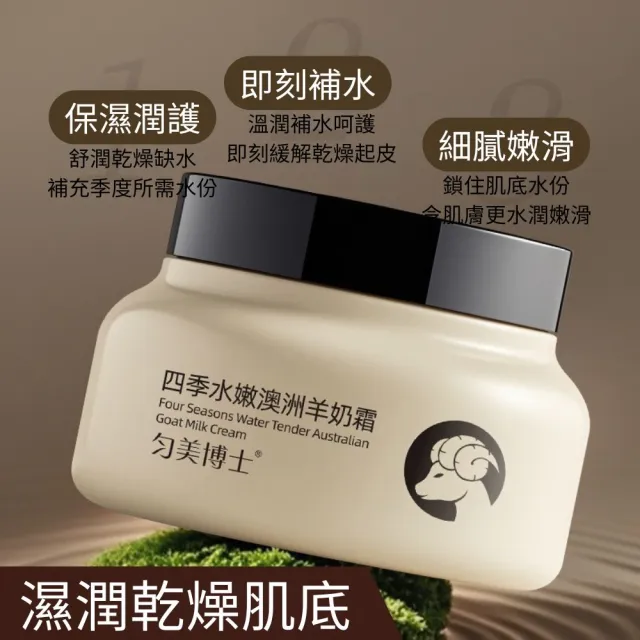 【iBloom】勻美博士-四季水嫩澳洲羊奶霜 100g-5入組(保濕 補水 水嫩 清爽 不黏膩 舒潤)