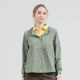 【TRAVELER 旅行者】女款印花涼感可拆袖彈性吸排抗UV外套｜251TR218(涼感/彈性/吸排/抗UV/一件兩穿)