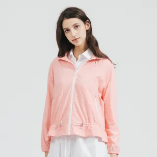 【TRAVELER 旅行者】女款涼感彈性吸排抗UV外套 附小背包｜251TR222(涼感/抗UV/彈性/帽子馬尾)