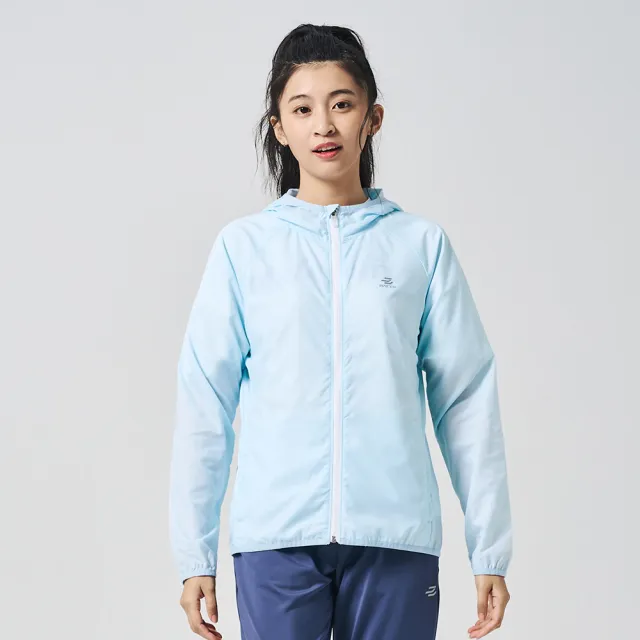 【BATIS 巴帝斯】女印花防曬外套 - 水藍 - 25SS