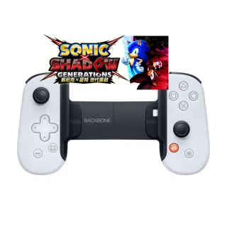 【Backbone One】電玩手遊 擴充手把  Lightning介面V2版本 iPhone專用(PS白 BB02PWS 附貓爪類比套)