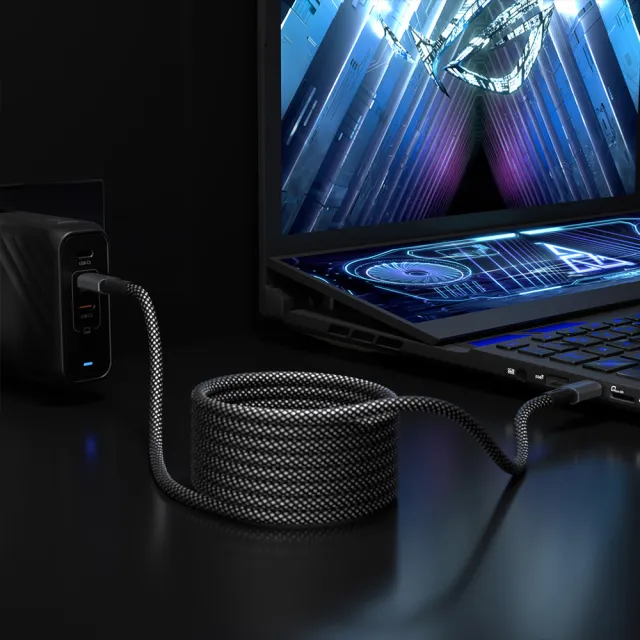 【ADAM 亞果元素】MP100 USB-C 對USB-C 240W 磁吸充電線(100CM)